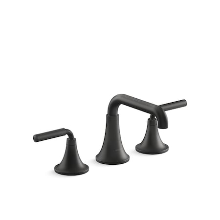 Kohler Tone Widespread Bathroom Sink Fct Matte Black, 1.2 gpm 27416-4-BL